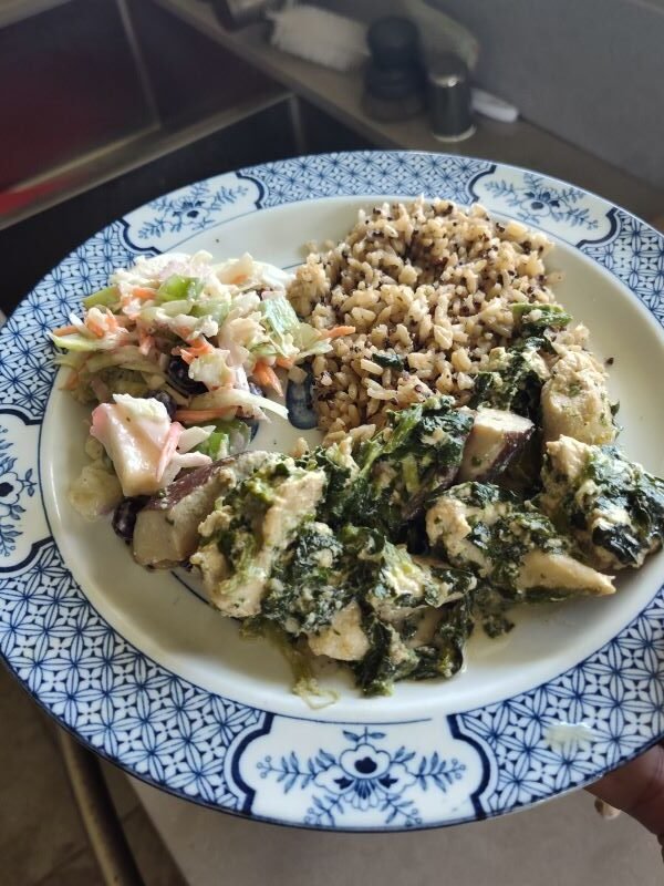 Creamy garlic and parmesan mushroom chicken