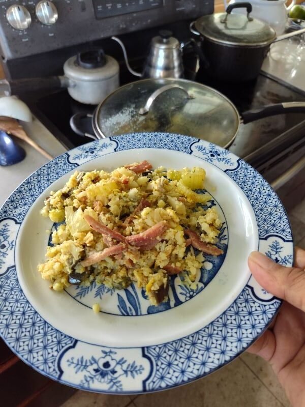 keto fried cauliflower rice recipe