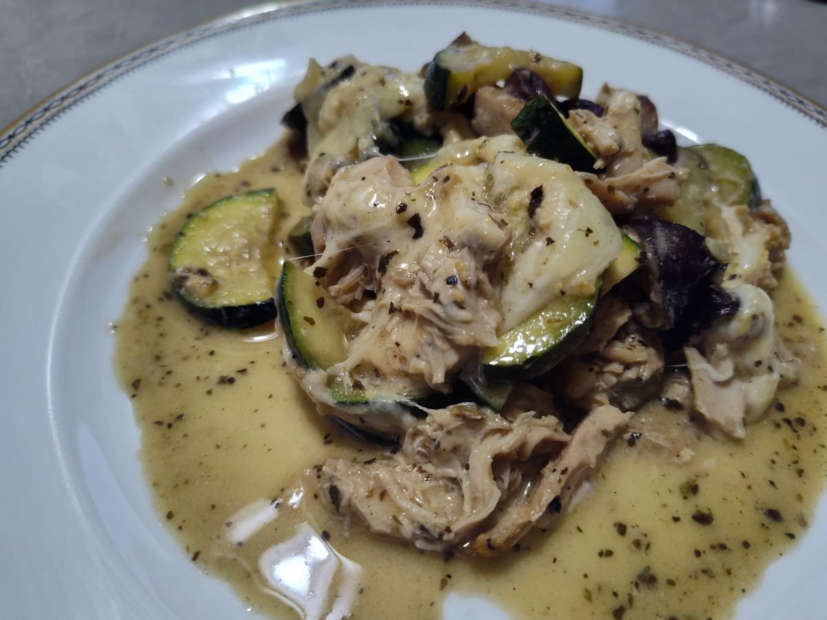 keto chicken and zucchini casserole