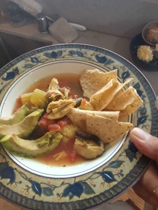 How to serve your keto chicken tortilla soup