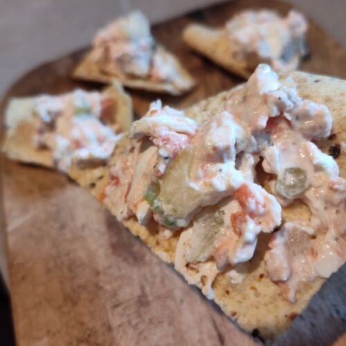 keto-salmon-dip-recipe-on-a-tortilla