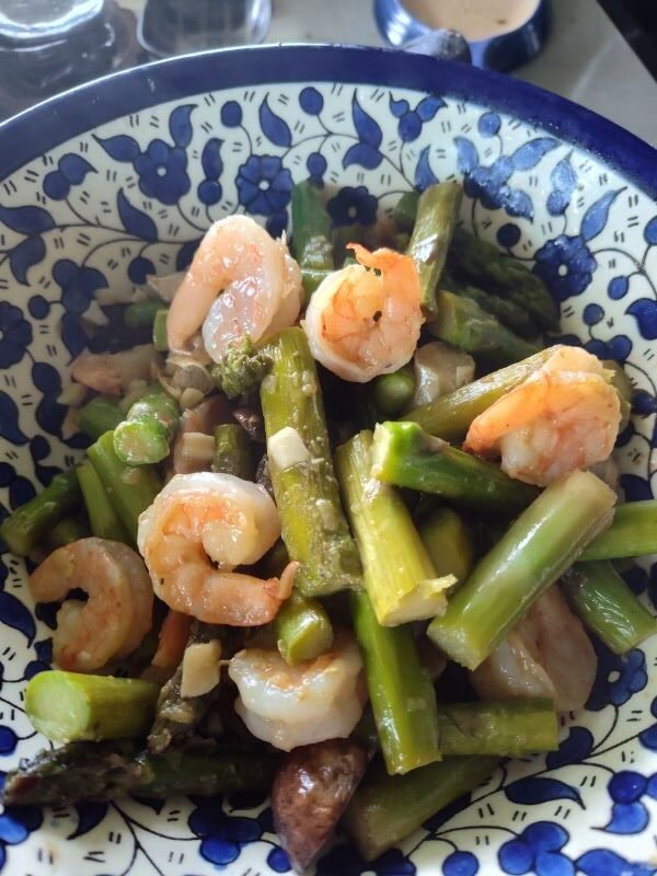 shrimp and asparagus keto recipe