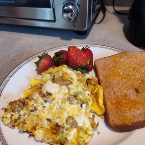 keto tofu egg scramble