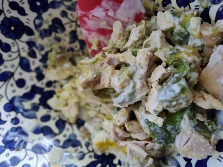 Make this Avocado Egg Salad with Chicken