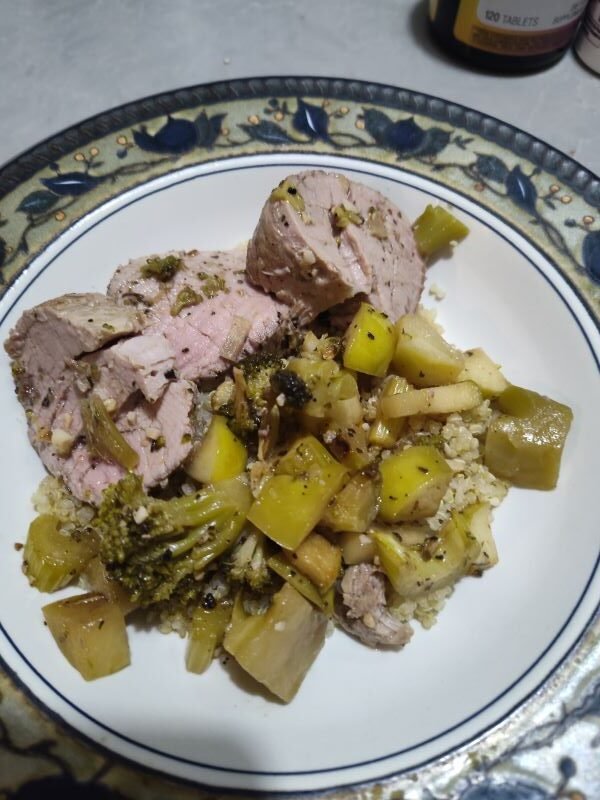 What to serve with your pork tenderloin and apple & veggie medley