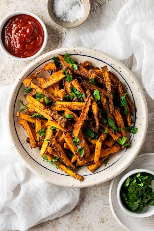 Hand Cut Air Fryer Butternut Squash Fries