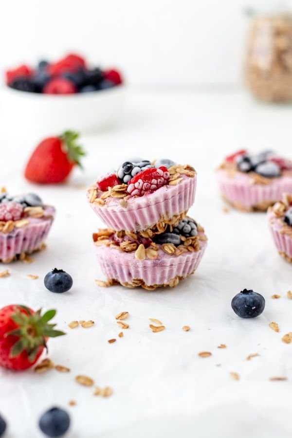 Frozen Greek yogurt bites