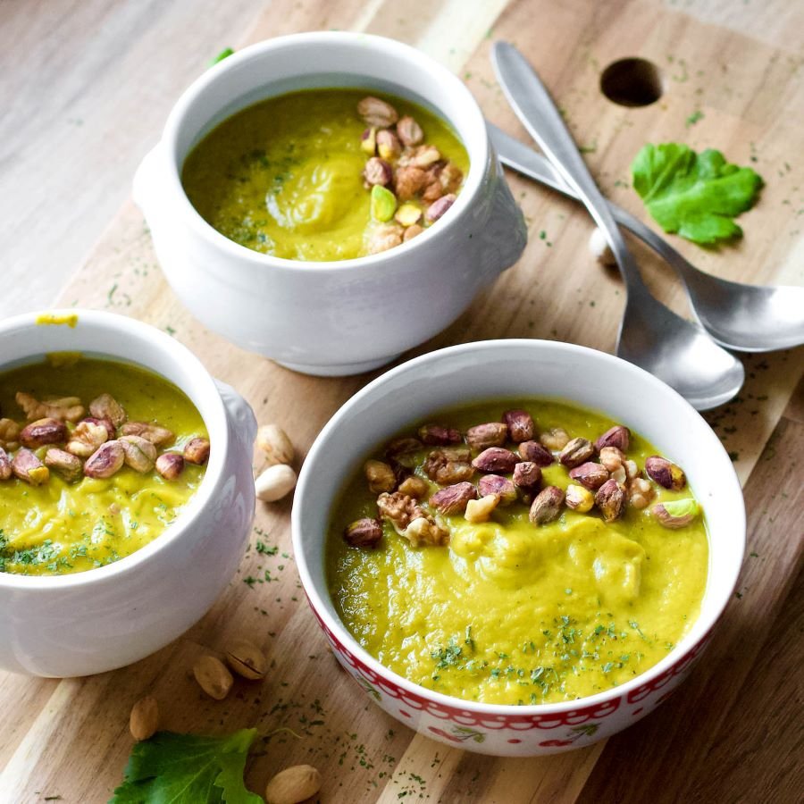 Broccoli and Avocado Cream Soup (Vegan)